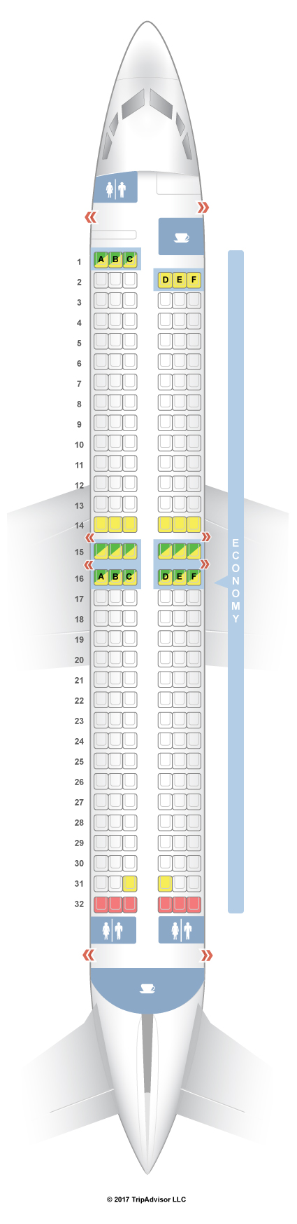 Seatguru Seat Map Transavia Airlines Boeing 737 800 738