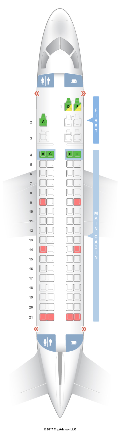 Seatguru Seat Map American Airlines Embraer Erj 175 E75 V2 4281