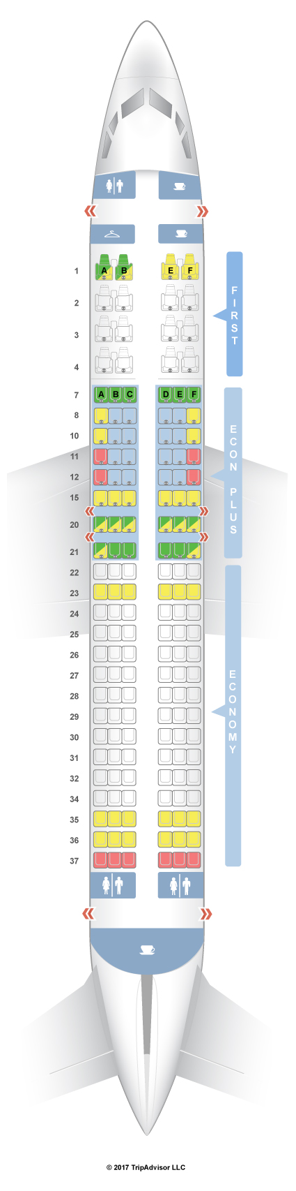 Aircraft 737 800 Seating Chart