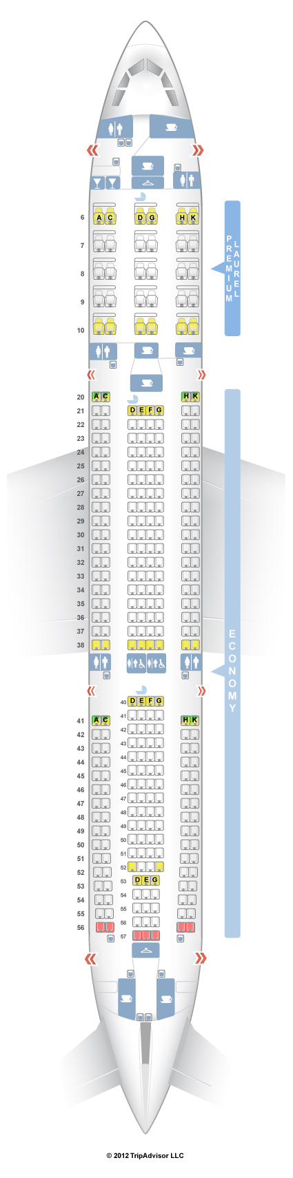 Seatguru Seat Map Eva Air Airbus A330 300 333
