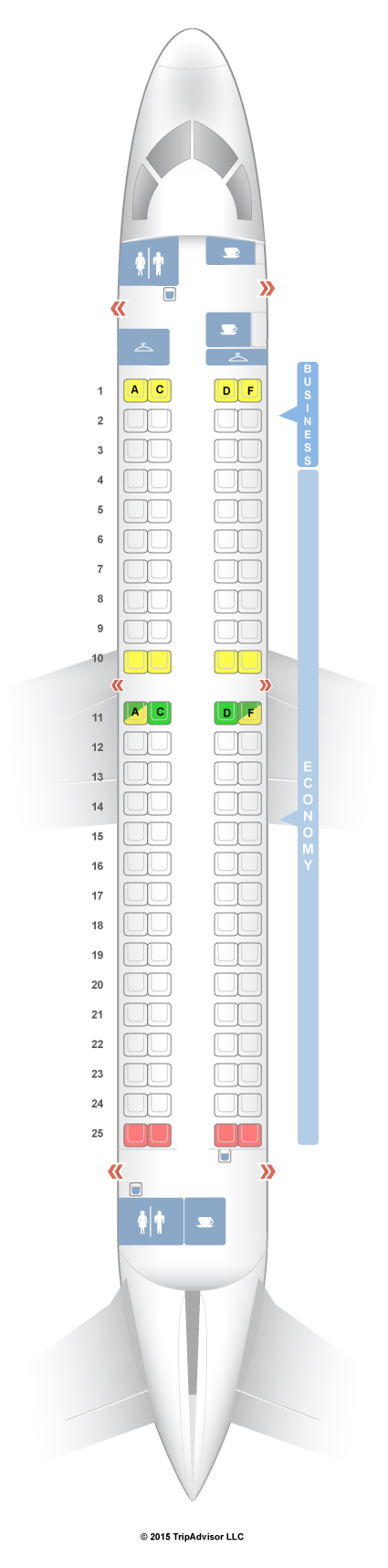 SeatGuru Seat Map Finnair Embraer E-190