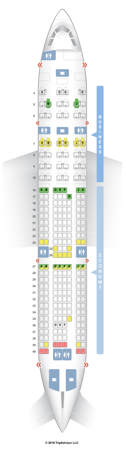 Seatguru Seat Map Turkish Airlines Airbus A330 200 332 V2