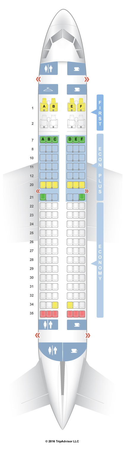 Seatguru Seat Map United Airbus A319 319