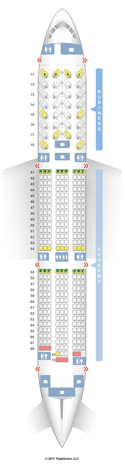 SeatGuru Seat Map Xiamen Airlines Boeing 787-9 (789)