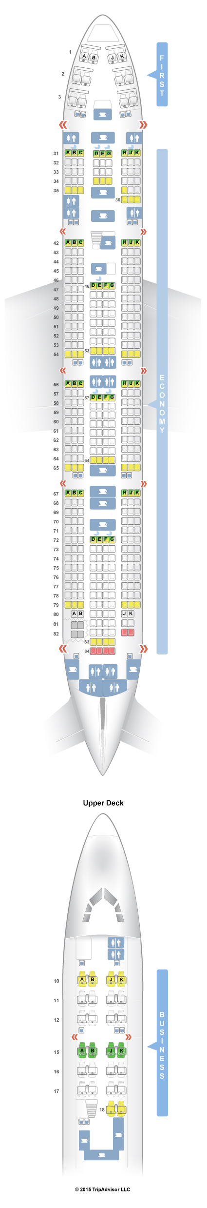 SeatGuru Seat Map Air India Boeing 747-400 (744)