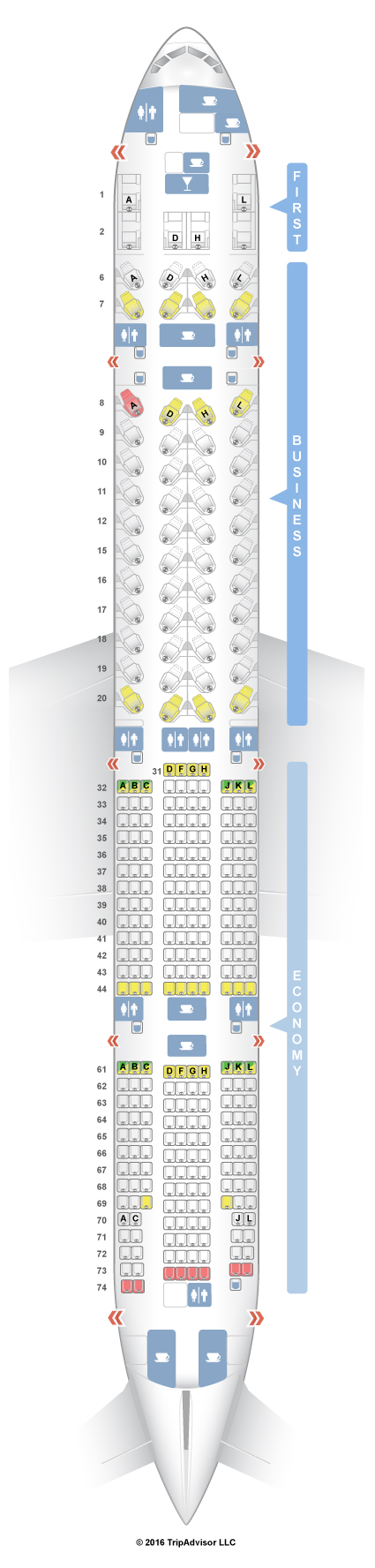 SeatGuru Seat Map China Eastern Boeing 777-300ER (77W)