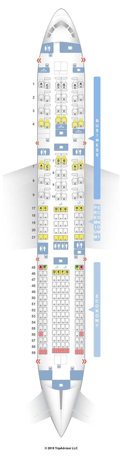 SeatGuru Seat Map Japan Airlines Boeing 787-9 (789) V1