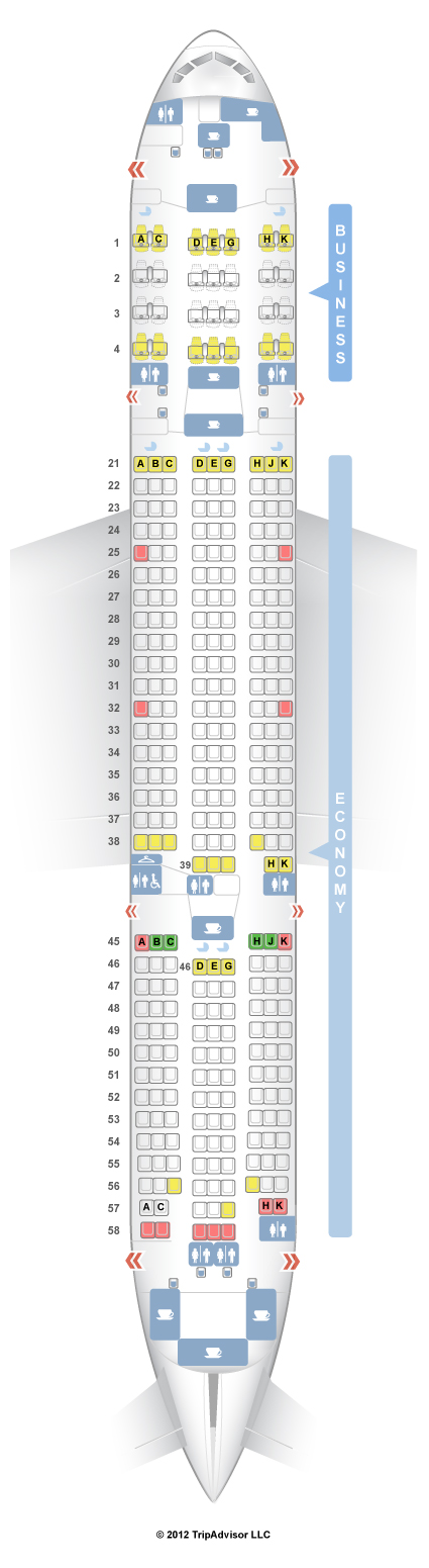 SeatGuru Seat Map Japan Airlines Boeing 777-200ER (772) V2