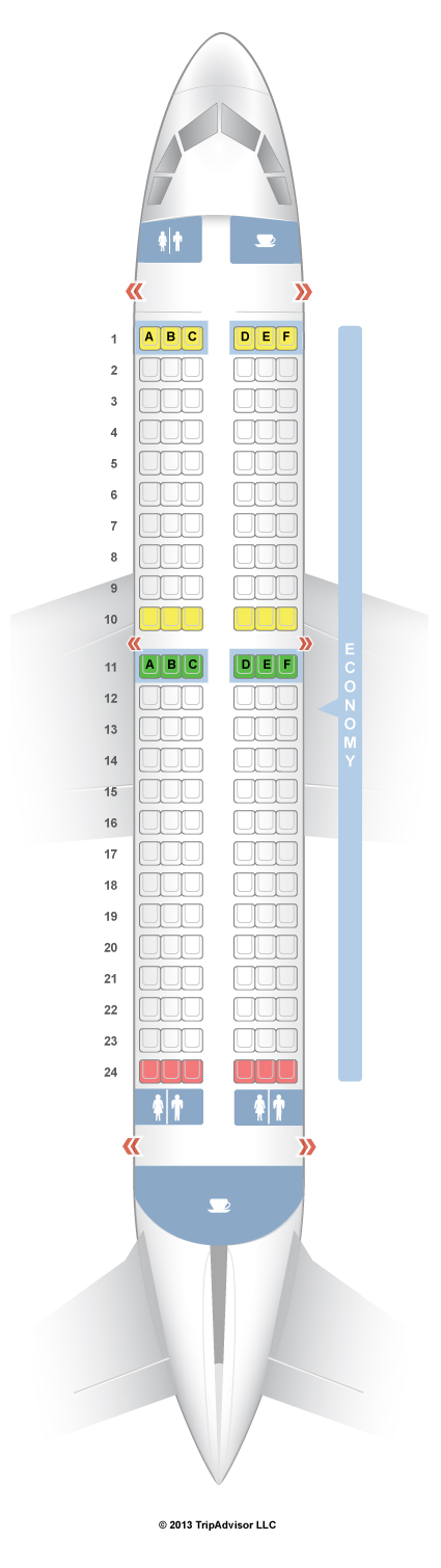 SeatGuru Seat Map LATAM Brasil Airbus A319 (319)