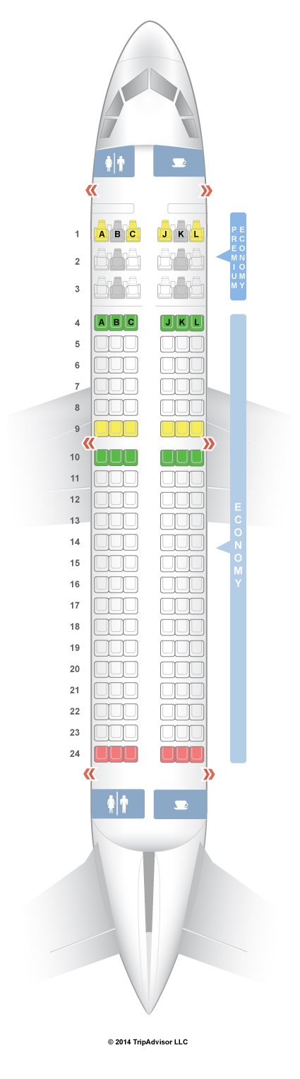 SeatGuru Seat Map LATAM Chile Airbus A319 (319) V2