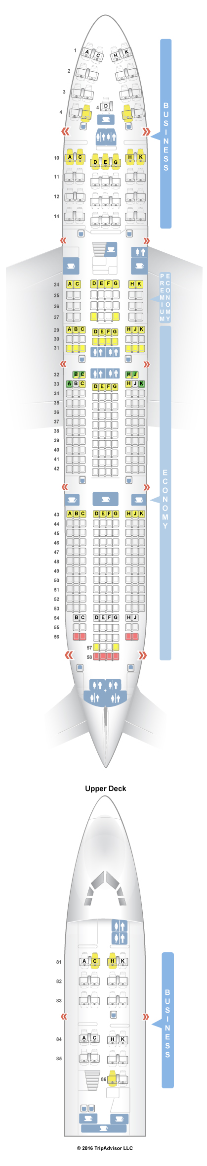 Atlantic Boeing 747 400 Seating Chart