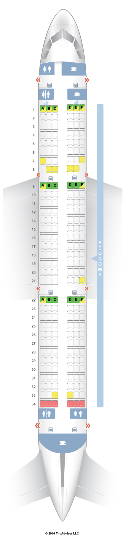 SeatGuru Seat Map Qatar Airways Airbus A321 (321) V3