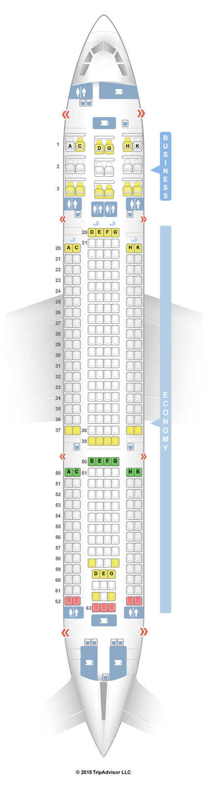 Seatguru Seat Map Srilankan Airlines Airbus A330 200 332 V5