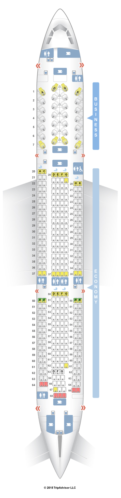 SeatGuru Seat Map SriLankan Airlines Airbus A330-300 (333)