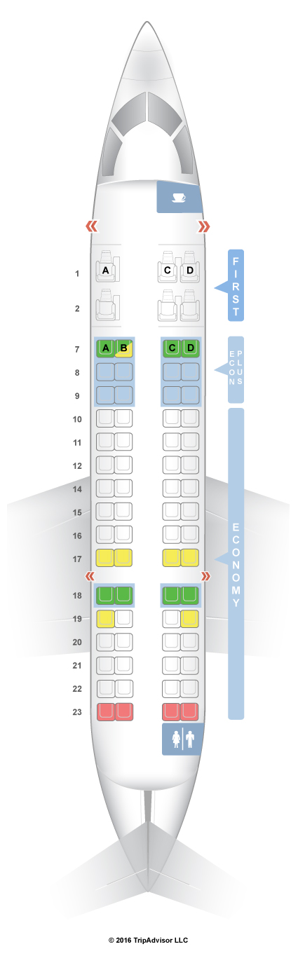 Seatguru Seat Map United Bombardier Crj 700 V2 8665