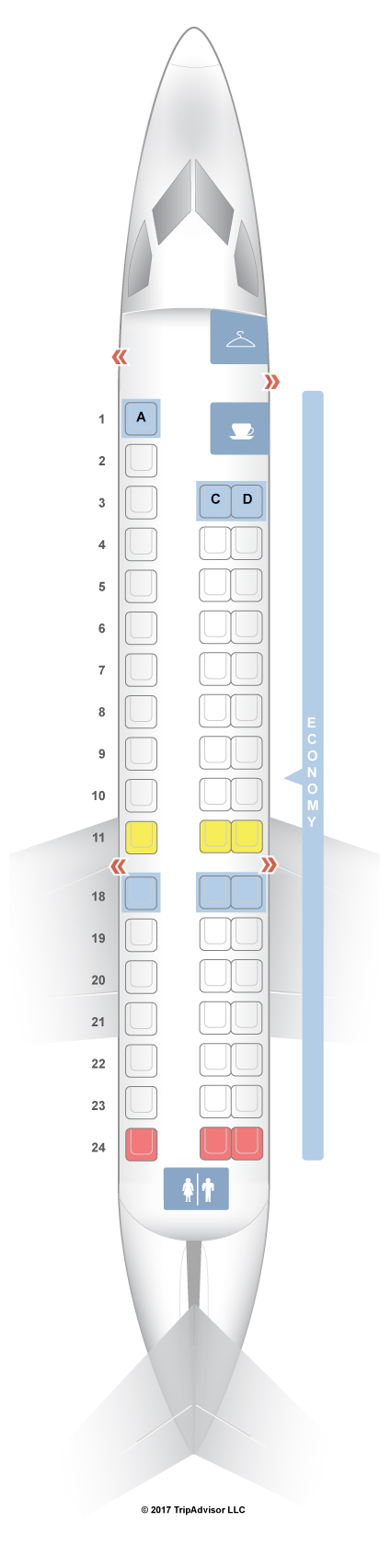 United Embraer Rj145 Seating Chart