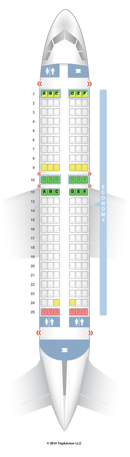 SeatGuru Seat Map Vueling Airlines Airbus A319 (319)