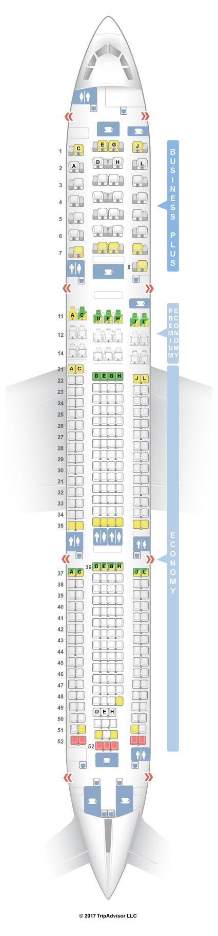 Seatguru Seat Map Iberia Airbus A330 300 333 V2