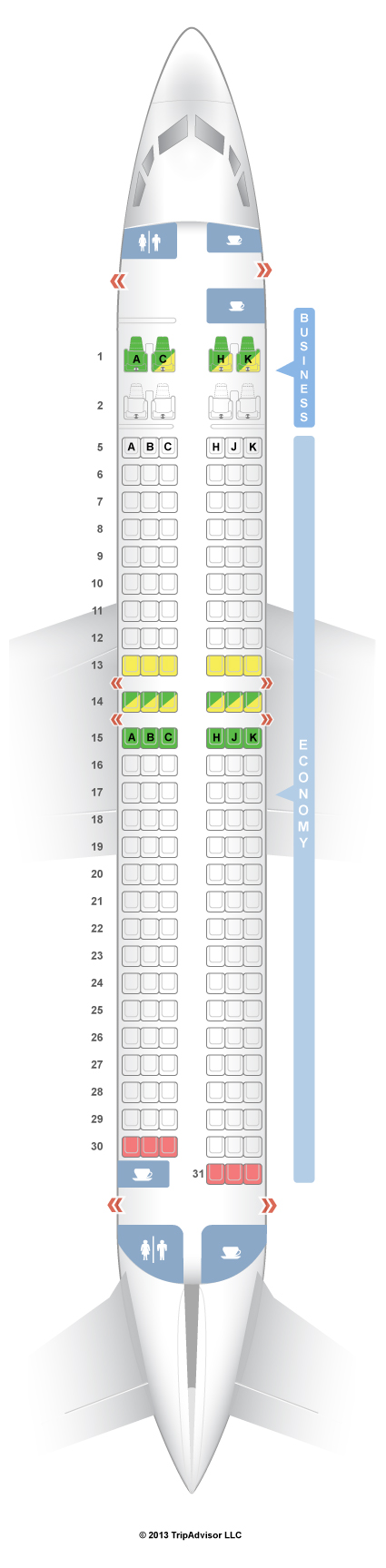 SeatGuru Seat Map ANA Boeing 737-800 (738) V1