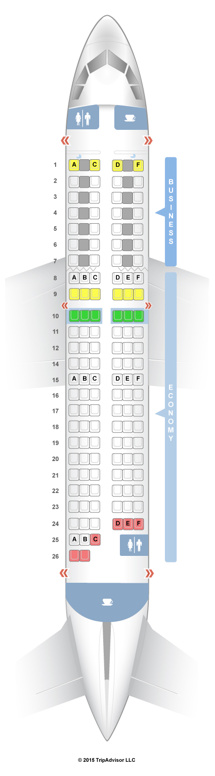 SeatGuru Seat Map Air France Airbus A319 (319) V1