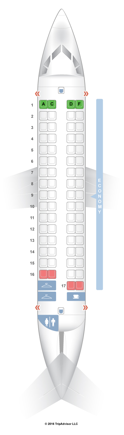 SeatGuru Seat Map Air Serbia ATR 72-200 (ATR)