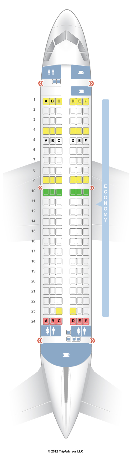 SeatGuru Seat Map Austrian Airbus A319 (319)