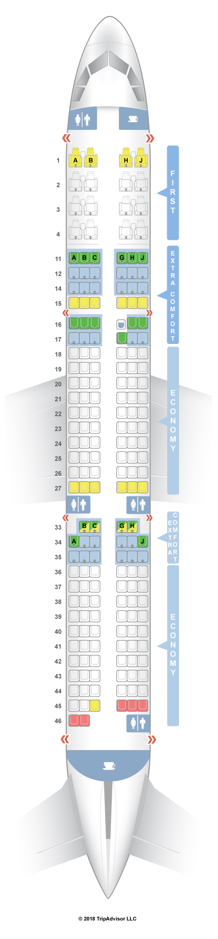 Hawaiian Airlines A321 Seating Chart