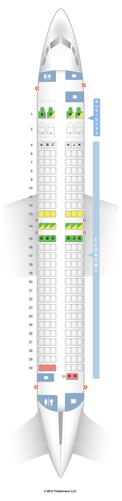 Seatguru Seat Map Ana Boeing 737-800 (738) V2 - Seatguru