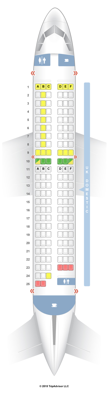 SeatGuru Seat Map British Airways Airbus A319 (319) Domestic V1 - SeatGuru