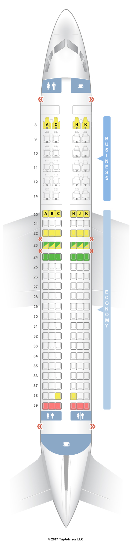 SeatGuru Seat Map Egyptair Boeing 737-800 (738) V1