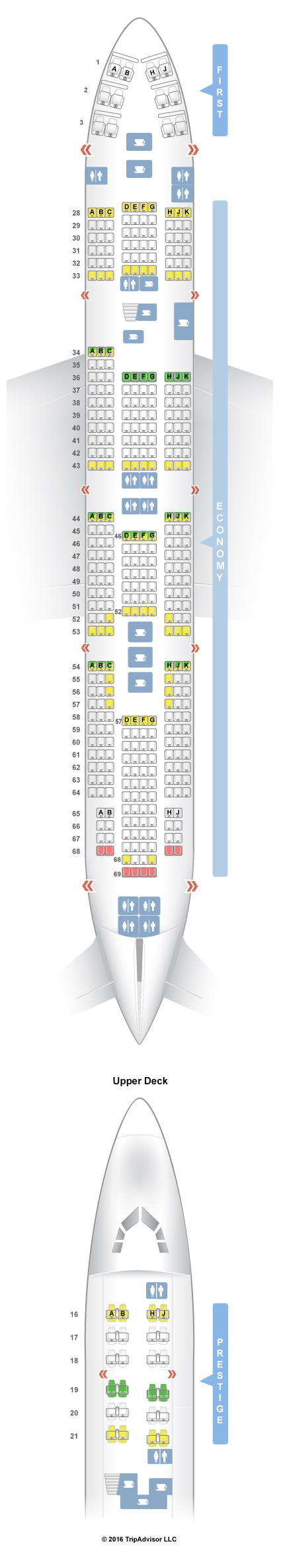 Korean Air 747 Seating Chart