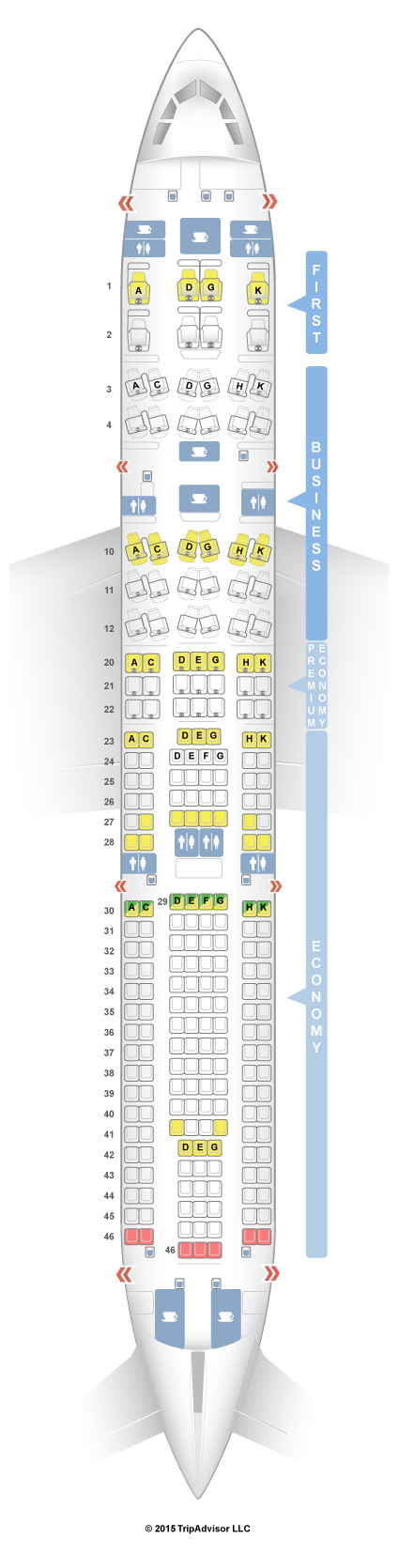 Seatguru Seat Map Lufthansa Airbus A330 300 333 V1 Seatguru