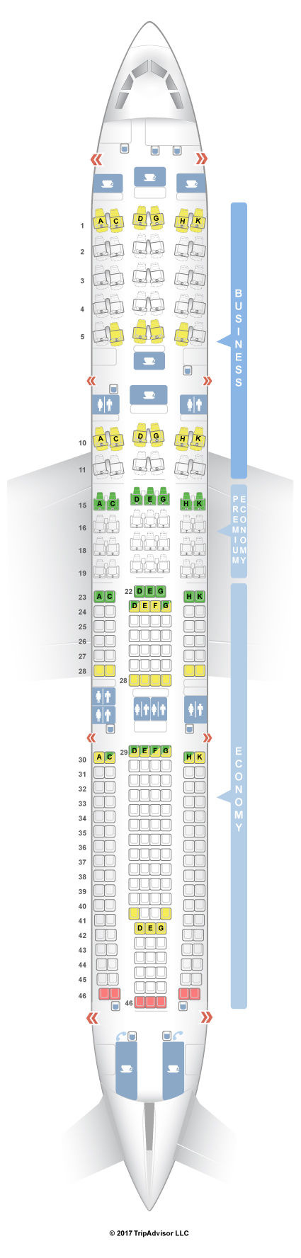 Lufthansa A330 200 Seat Map