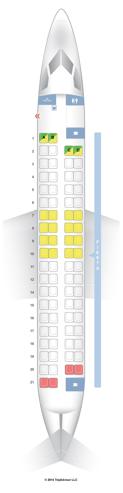 SeatGuru Seat Map Philippine Airlines Bombardier Q400 (DH4)