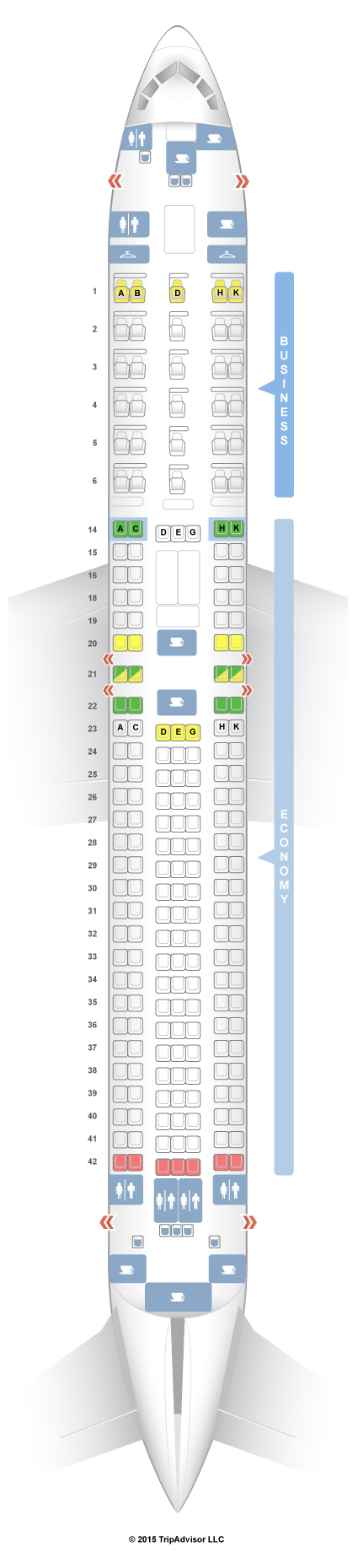 SeatGuru Seat Map LATAM Brasil Boeing 767-300ER (763) V1 ...