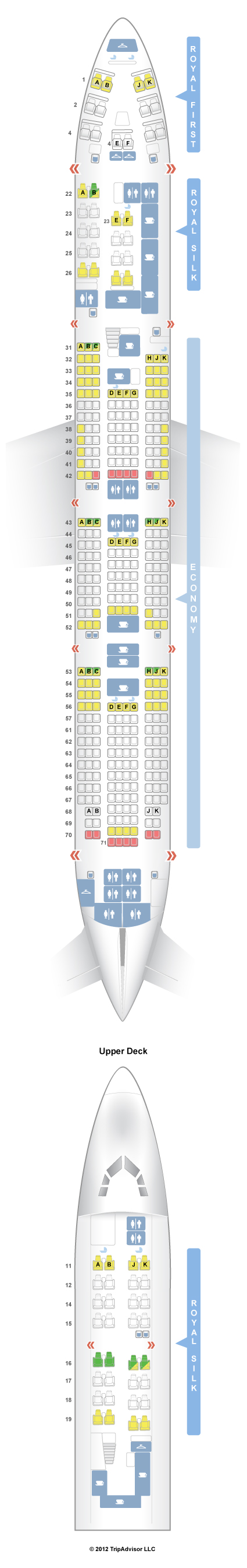 Seatguru Seat Map Thai Boeing 747 400 744 V2 - vrogue.co