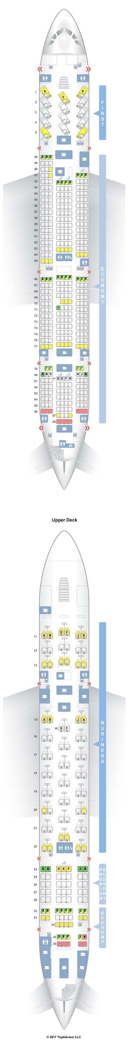 Seatguru Seat Map Qantas Airbus A380 800 388