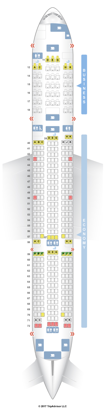 Seatguru Seat Map Cathay Pacific Boeing 777 200 772 New Regional Seat S Class Type Power Review