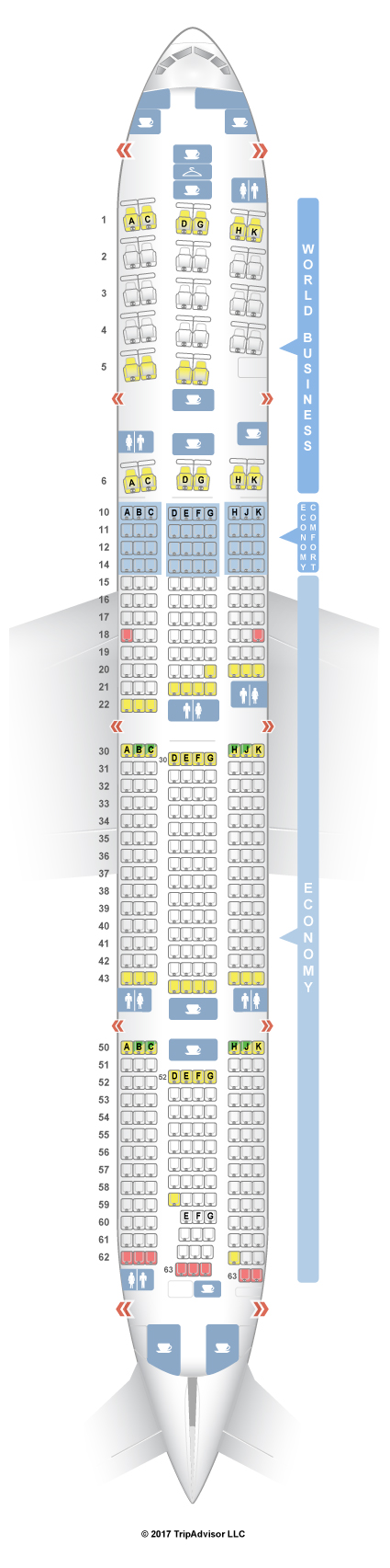 Seatguru Seat Map Klm Boeing 777 300er 77w Seat S Class Type Power Review