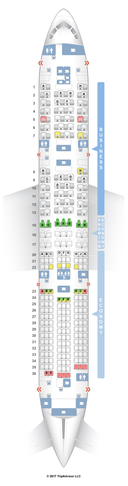SeatGuru Seat Map ANA Boeing 787-9 (789) Layout 5