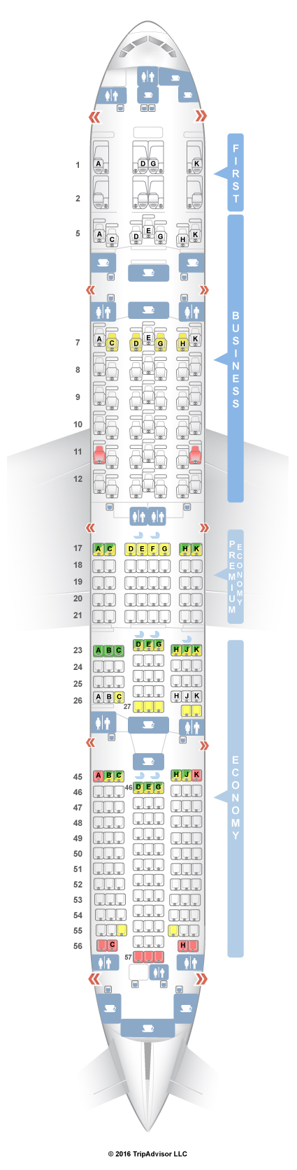 Seatguru Seat Map Japan Airlines Boeing 777 300er 773