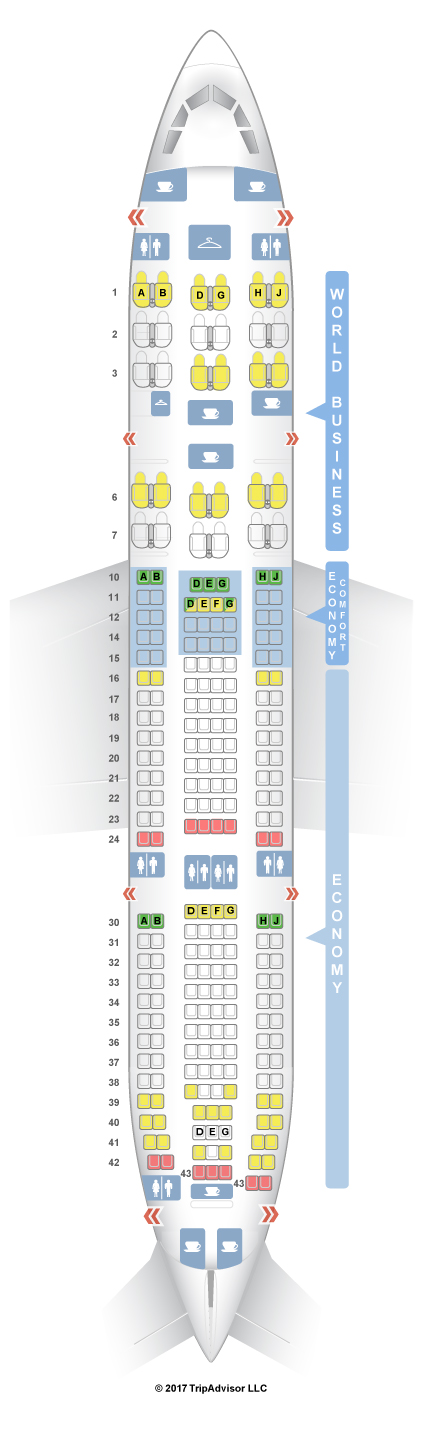 Seatguru Seat Map Klm Airbus A330 200 332 V1