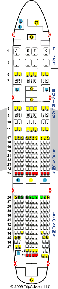 Emirates Flight Seat Map