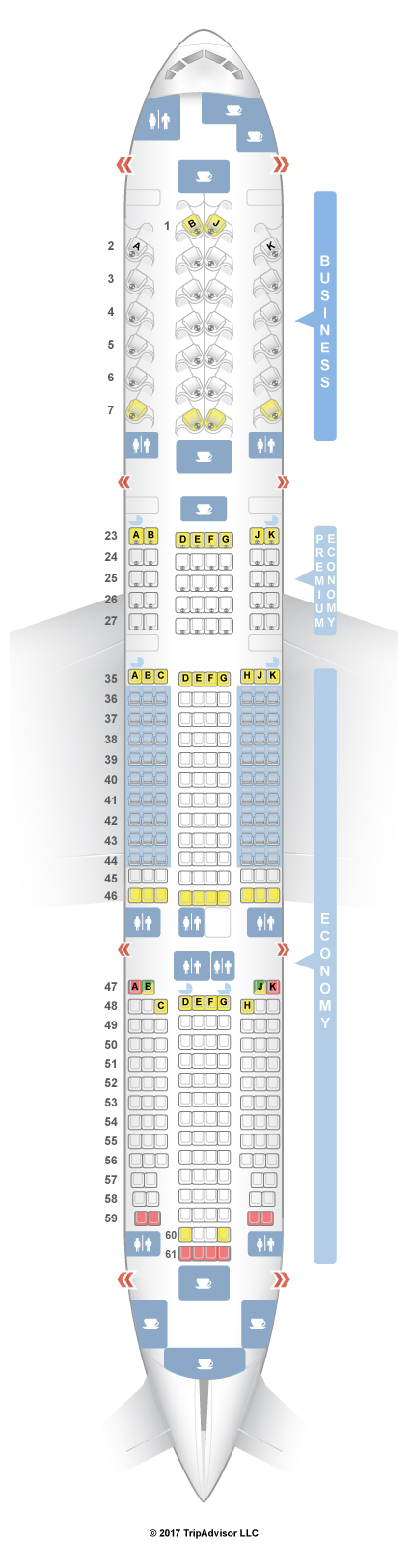 United 777 200 Seat Map