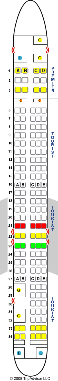 Aeromexico E90 Seating Chart