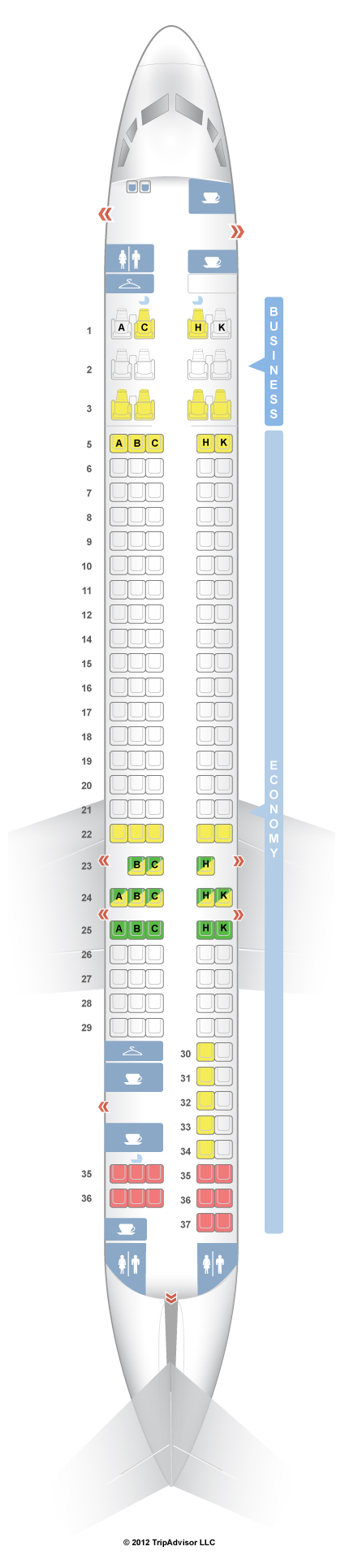 SeatGuru Seat Map EVA Air