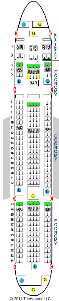 SeatGuru Seat Map ANA