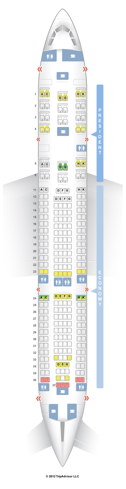 Aeroflot Flight 107 Seating Chart