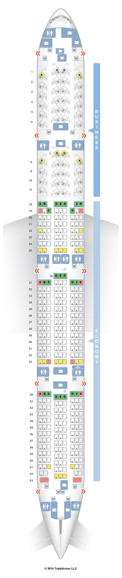 Air Canada 877 Seating Chart