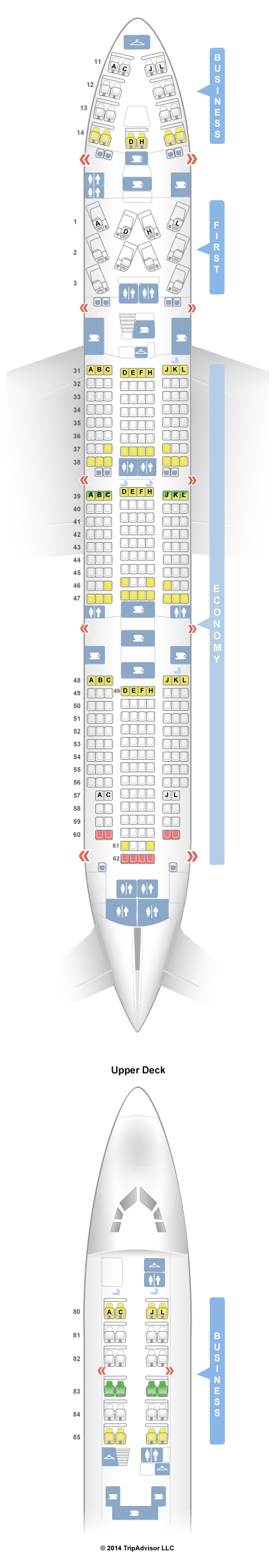 Air China Boeing 747 400 Seating Chart